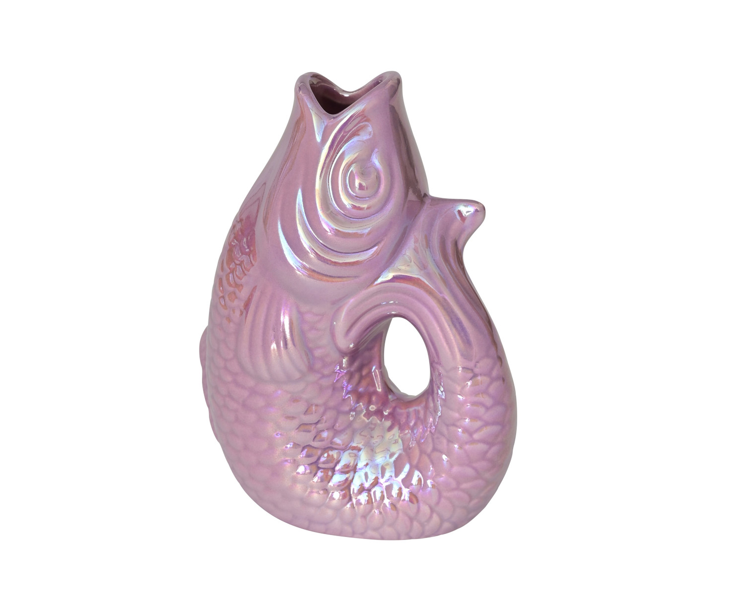Giftcompany Monsieur Carafon Vase / Karaffe Fisch XS rainbow violett 0,2l