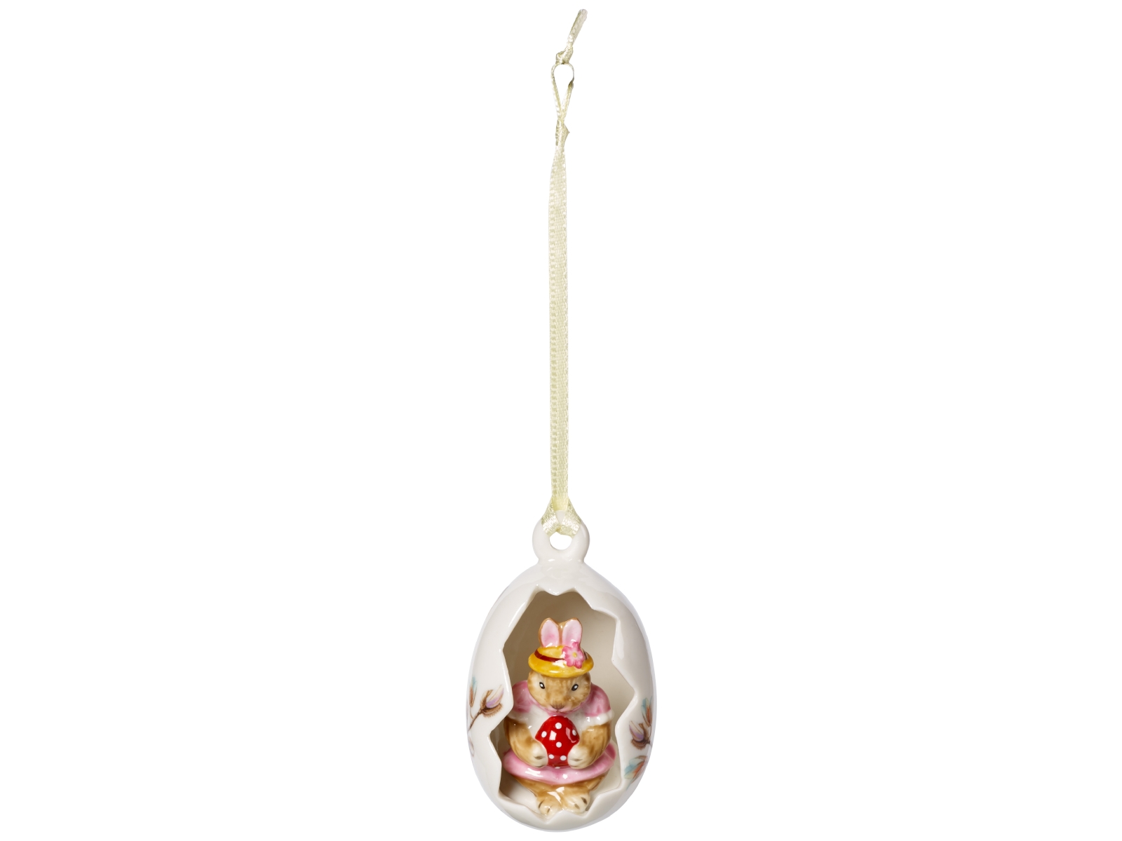 Villeroy & Boch Bunny Tales Ei-Ornament Anna Blüten rosa 7 cm