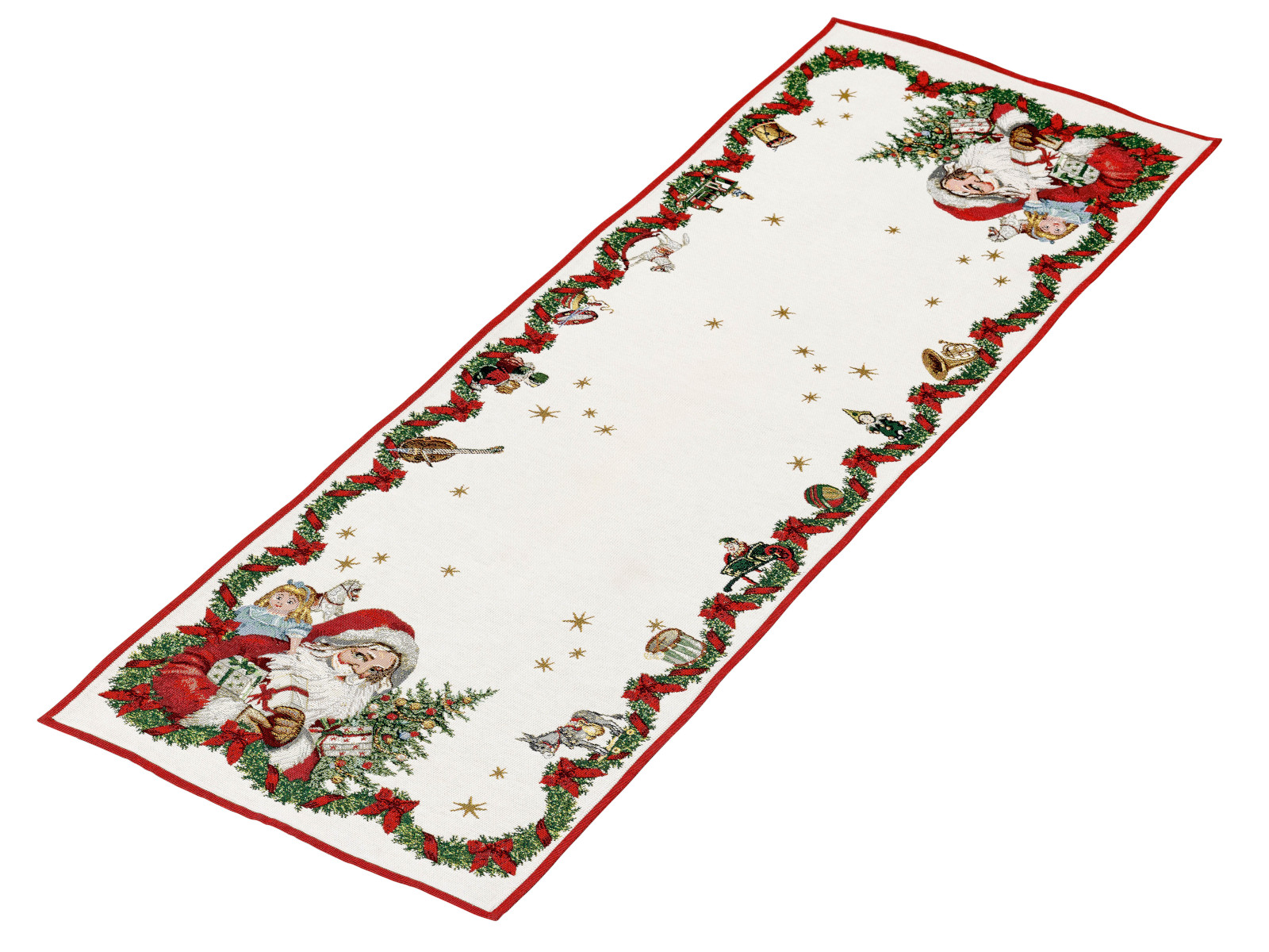 Villeroy &amp; Boch Toy's Fantasy Gobelin Laeufer XL Santa 49x143cm Freisteller