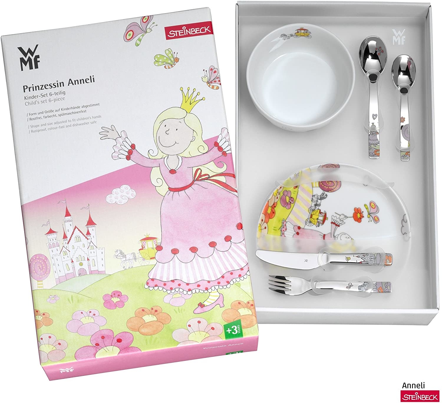 WMF Prinzessin Anneli Kinderbesteck Set 6tlg.