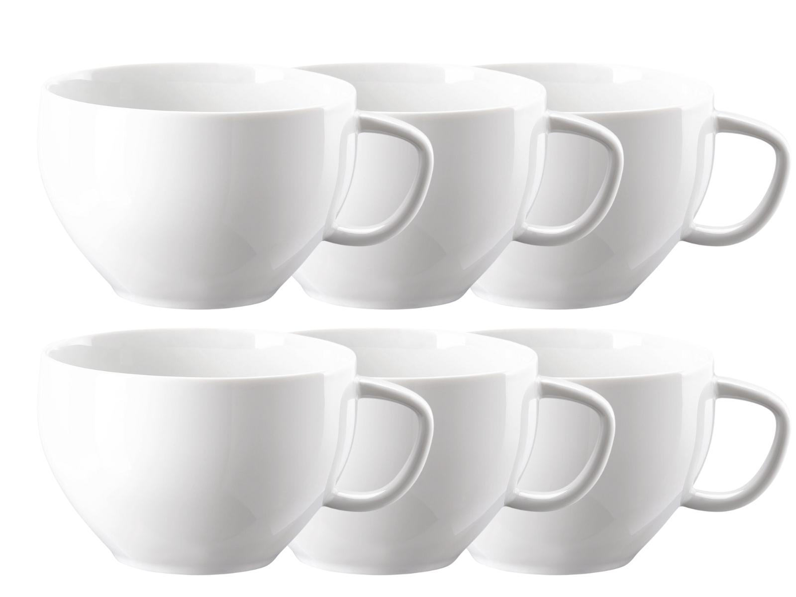 Rosenthal Junto weiss Cafe au Lait Obertasse 0,4 l Set6