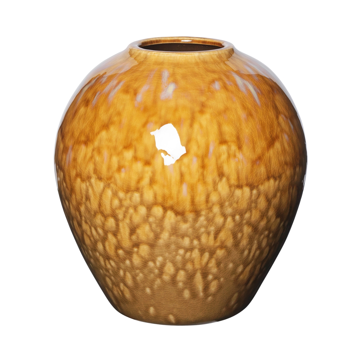 Broste Copenhagen Ingrid Vase M Keramik Apple Cinnamon 25,5 cm