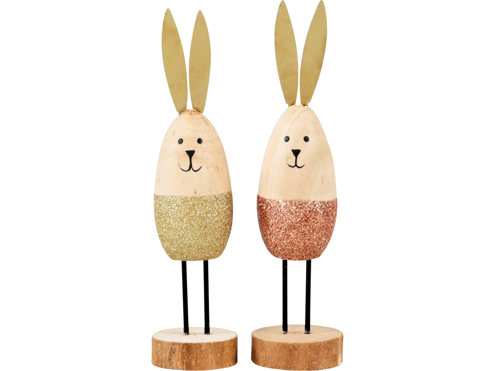 Hoff-Interieur GLITTER Hase 19,5 cm sortiert (1 Stück) Freisteller