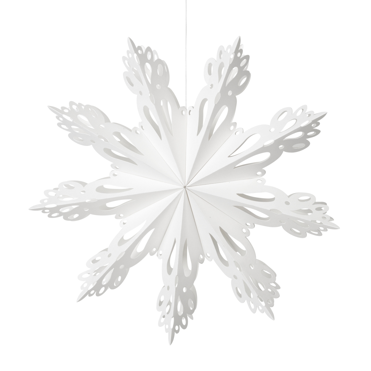 Broste Copenhagen SNOWFLAKE Papierhänger M white 30 cm