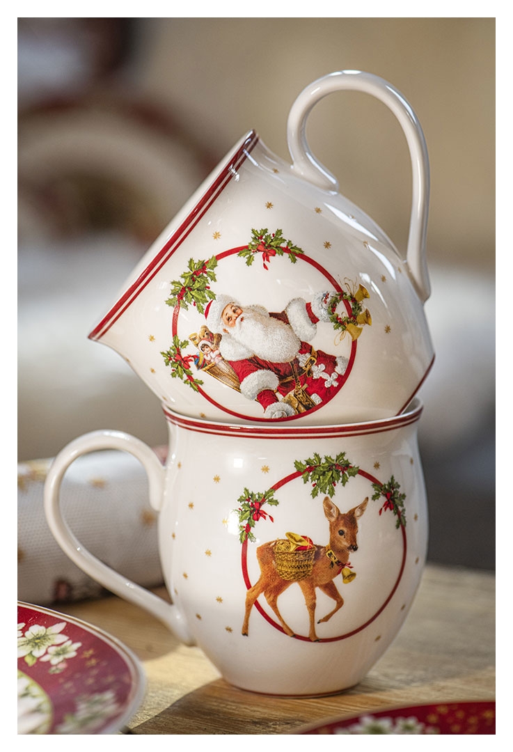 Villeroy & Boch Toy's Delight Becher mit Henkel Santa u. Reh 0,44l