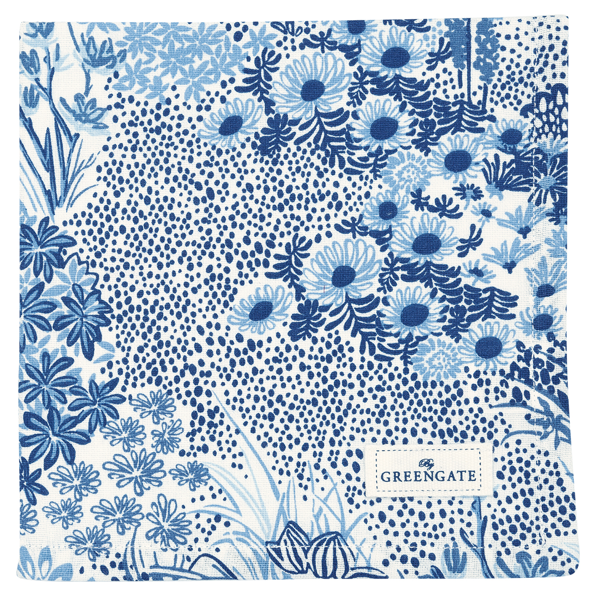 Greengate Kristel Stoffserviette blue 40x40cm