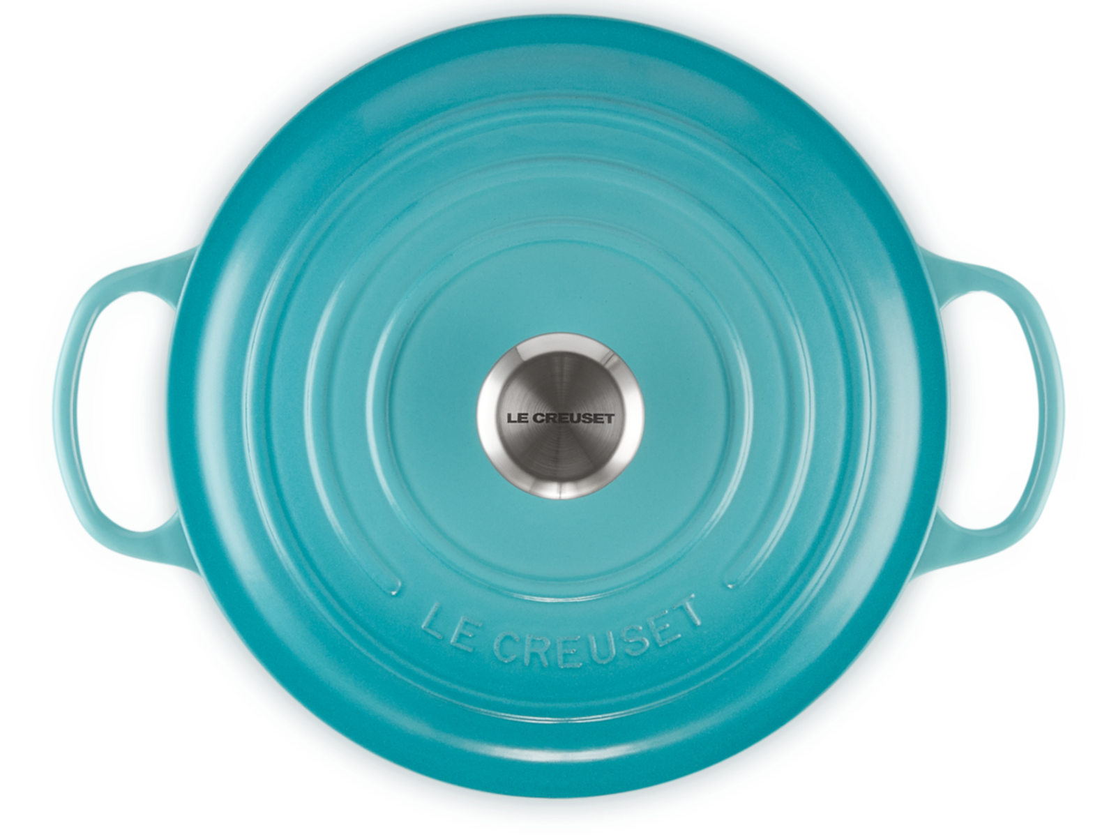 Le Creuset Bräter Signature rund karibik 26cm Freisteller 4