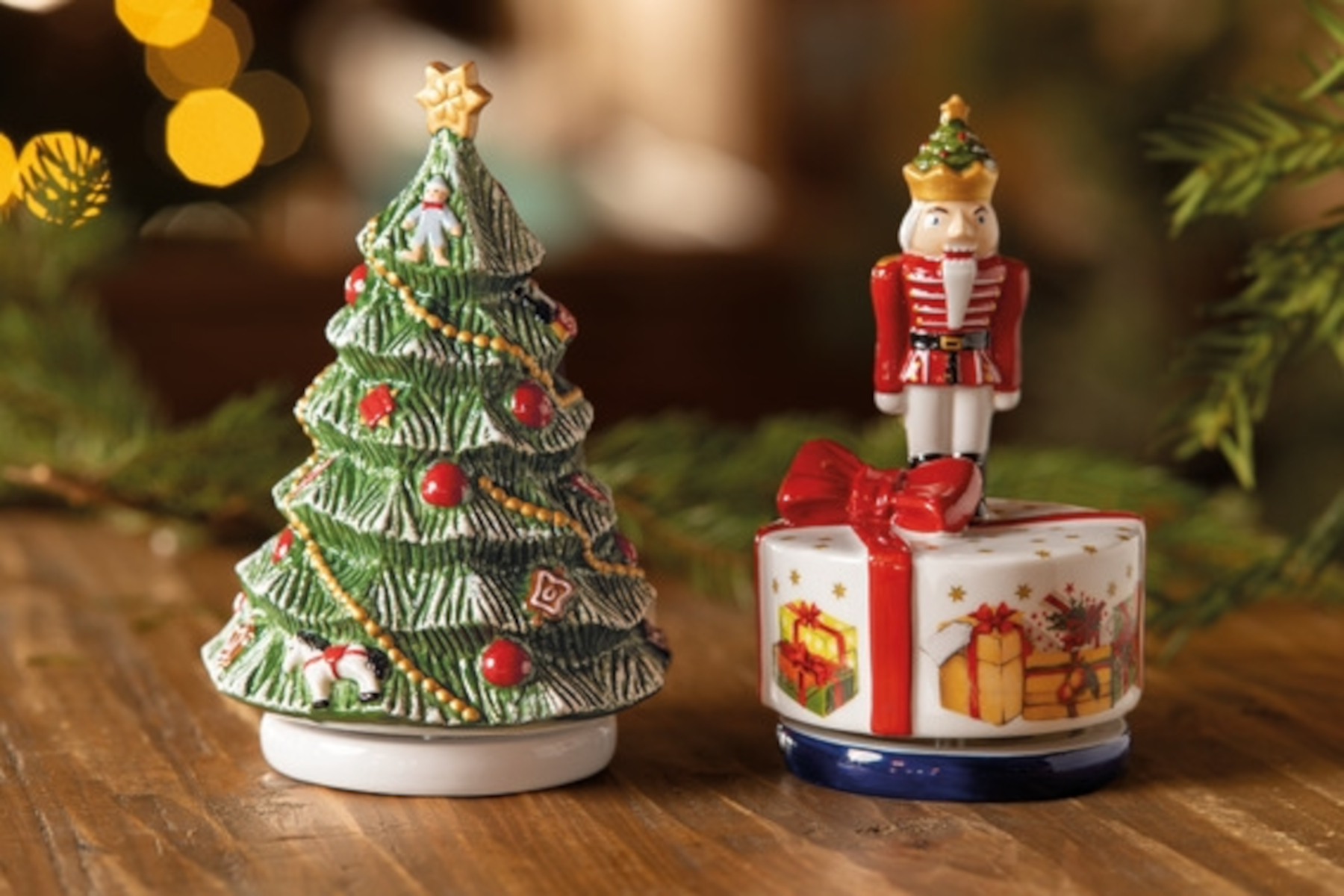 Villeroy &amp; Boch Nostalgic Melody Weihnachtsbaum drehend Lifestyle 2