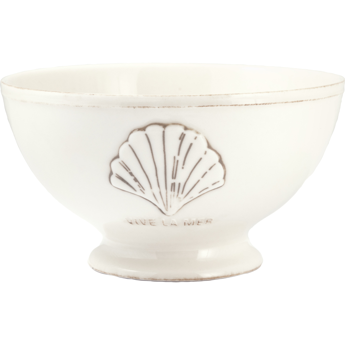 Greengate Vive la mer Suppenbowl white 0,5l