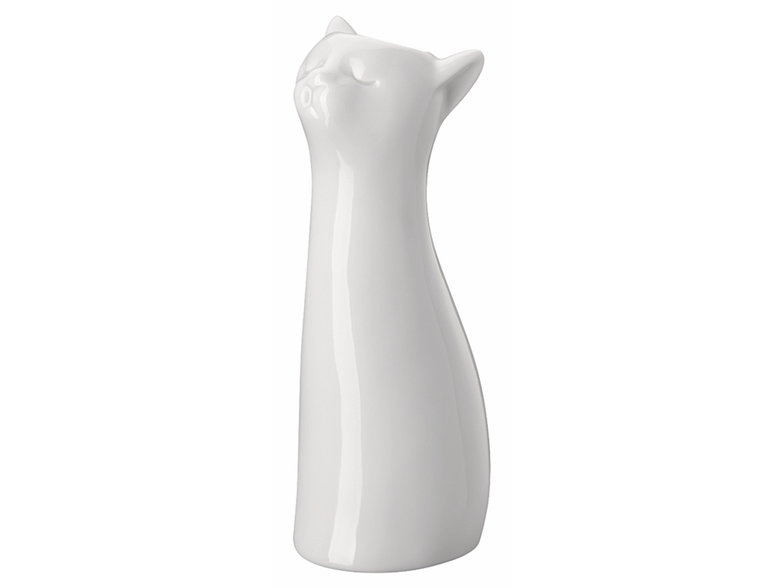 Hutschenreuther Katzen-Vase Weiss Vase 14 cm Freisteller 2