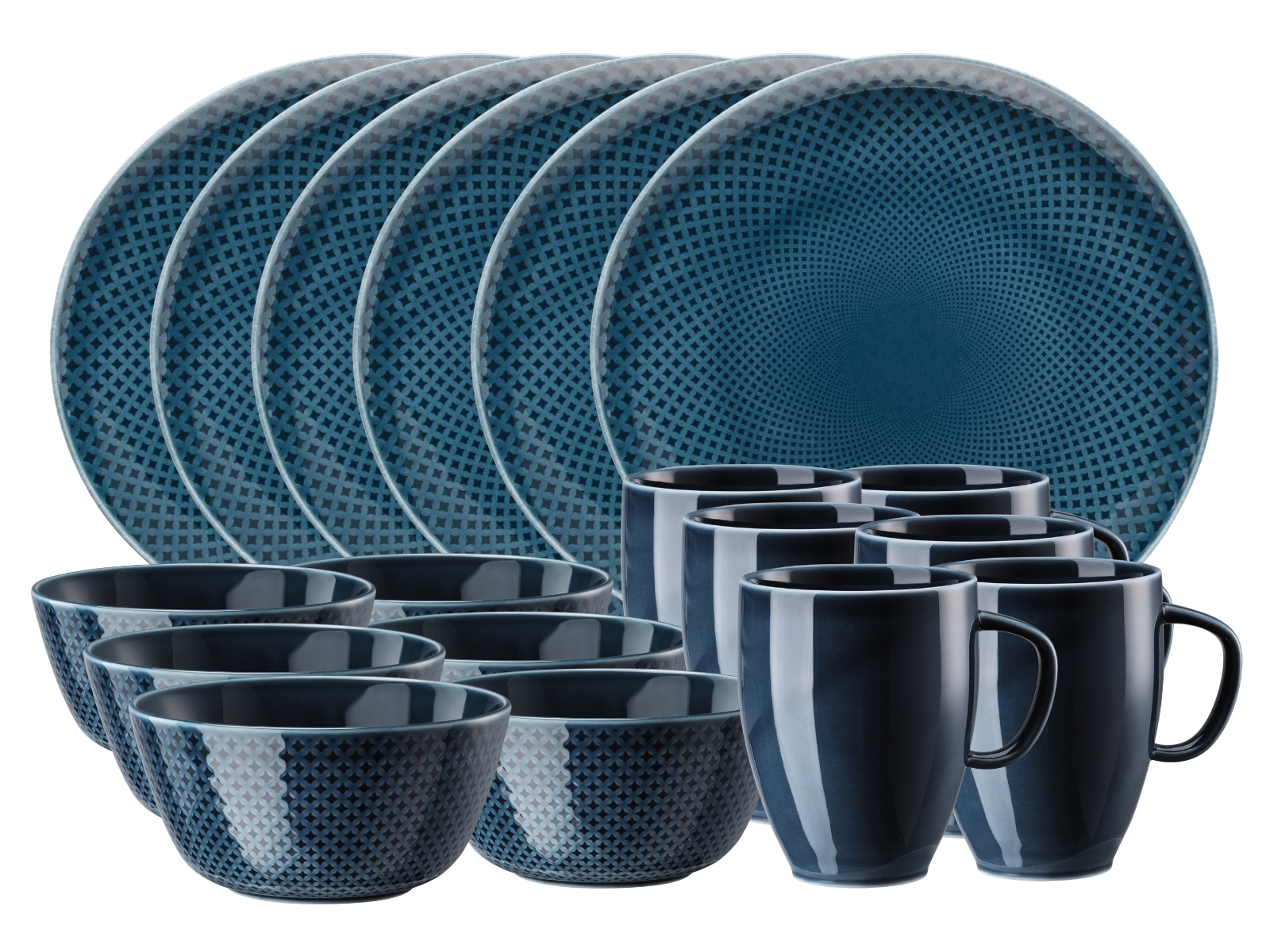 Rosenthal Junto Ocean Blue Frühstücksset 18tlg