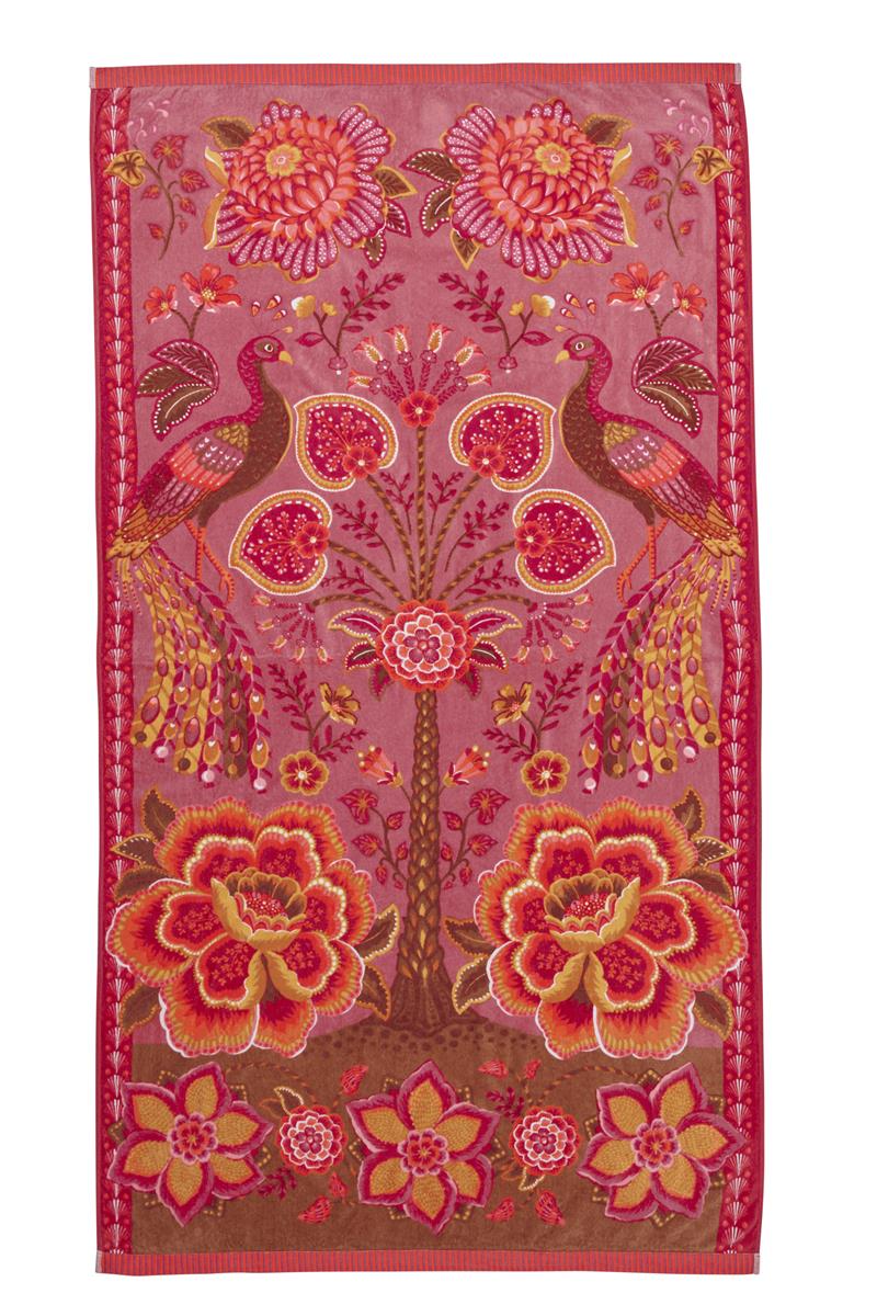 Jungle Garden Strandhandtuch pink 100x180cm (1 Stück)