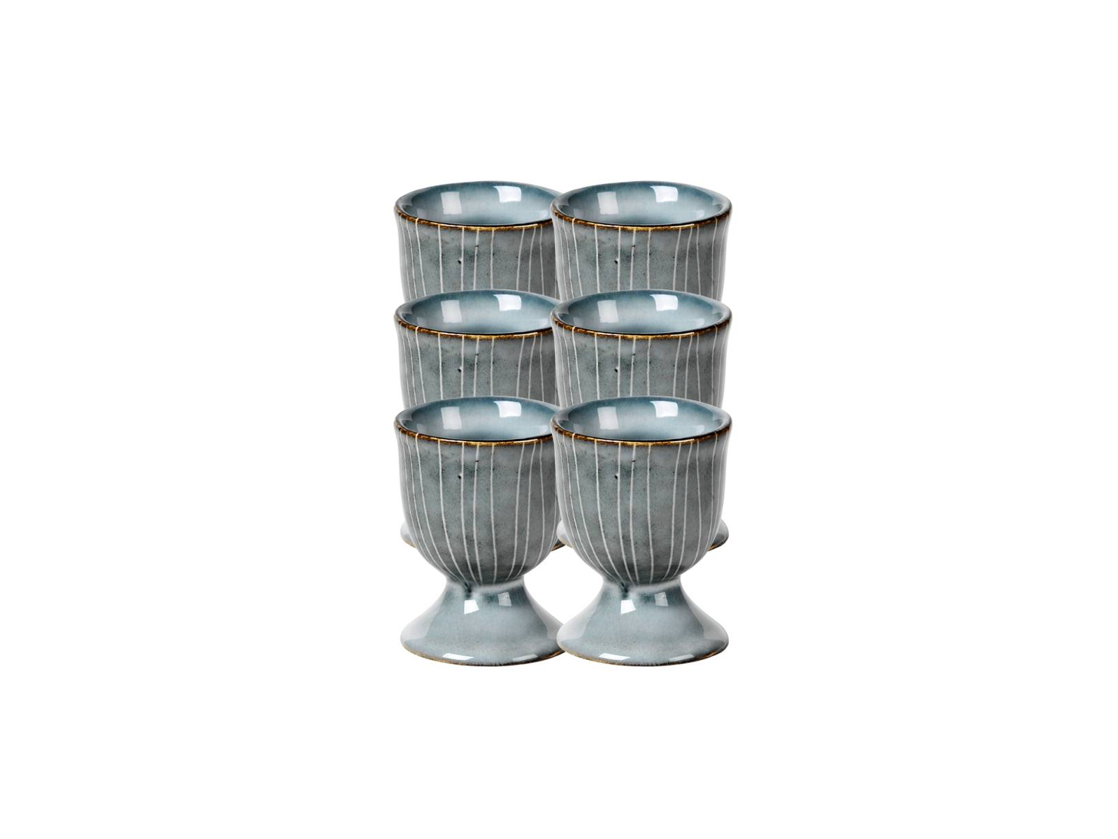 Broste Copenhagen NORDIC SEA Eierbecher 6,5 cm Set6