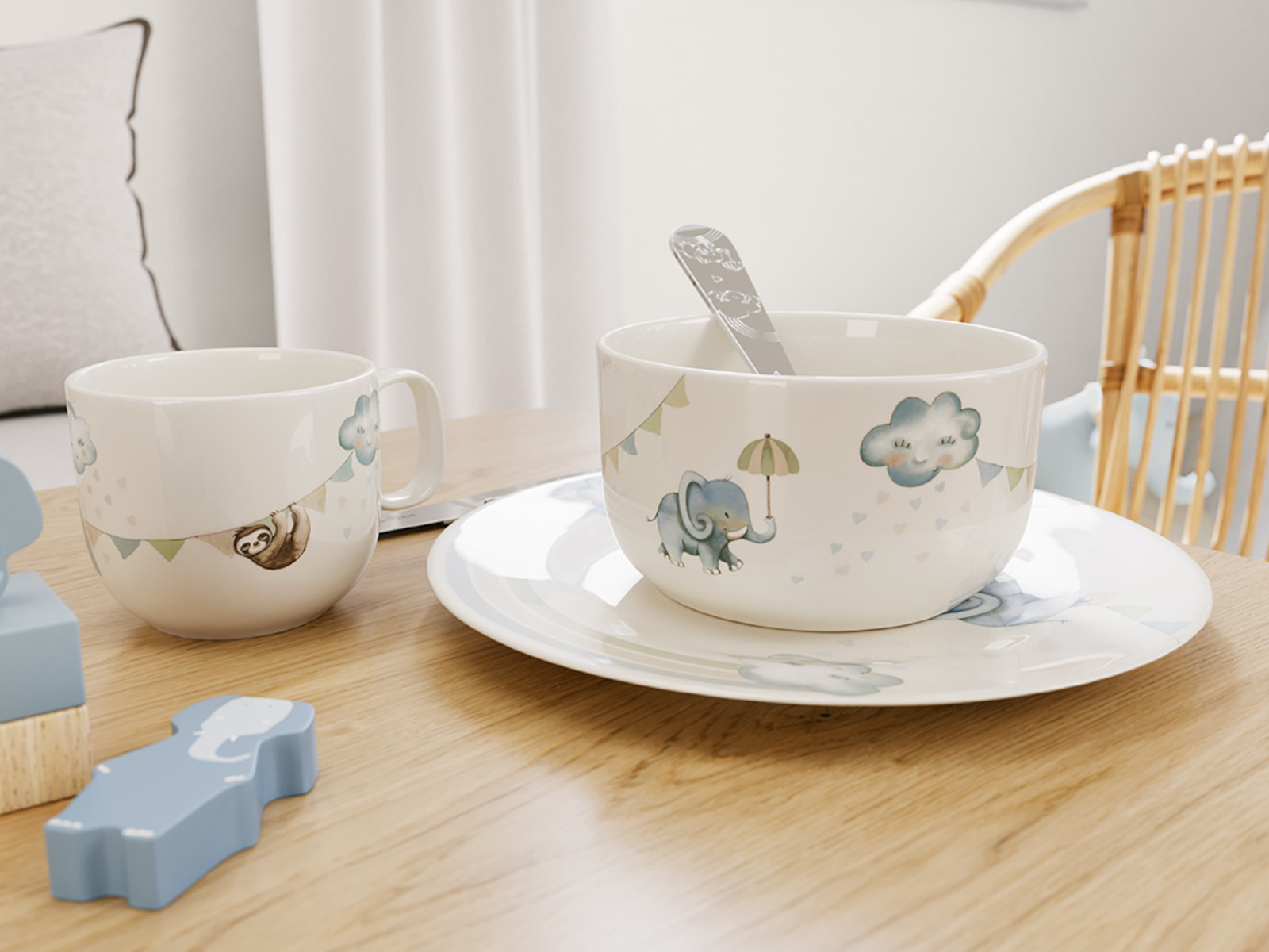 Villeroy & Boch Walk like an Elephant Kinderbecher mit Henkel klein 0,17l