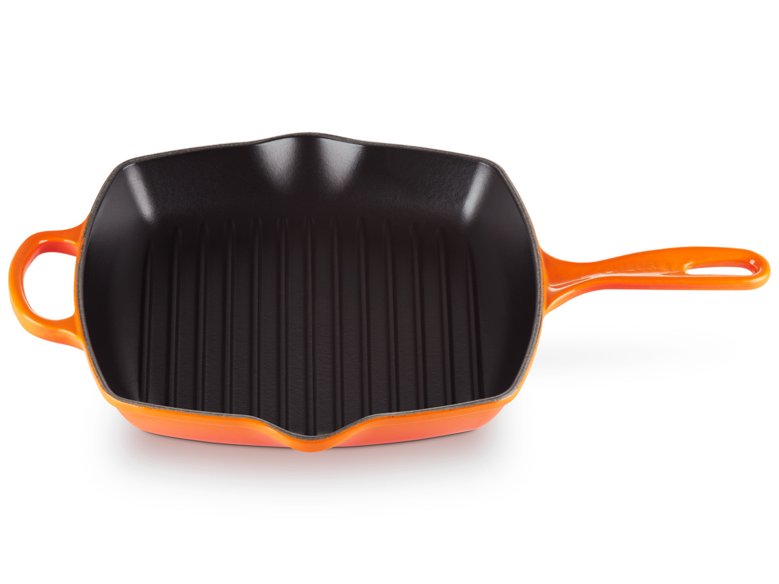 Le Creuset Grillpfanne Signature quadratisch ofenrot 26cm Freisteller 2