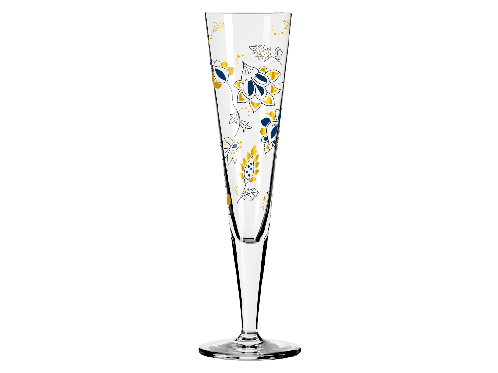 RITZENHOFF Goldnacht Champagnerglas (C. Kordes) H24 #44 Freisteller 1