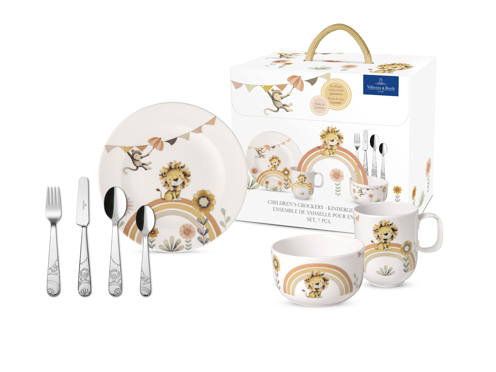 Villeroy &amp; Boch Roar like a Lion Kindergeschirrset 7tlg Freisteller 2