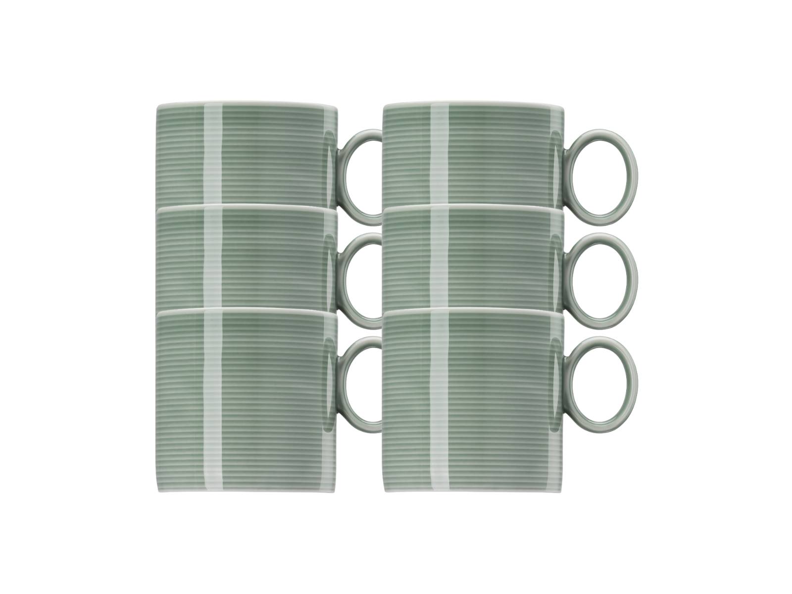 Thomas Loft Colour Moss Green Becher m. Henkel 0,33l Set6