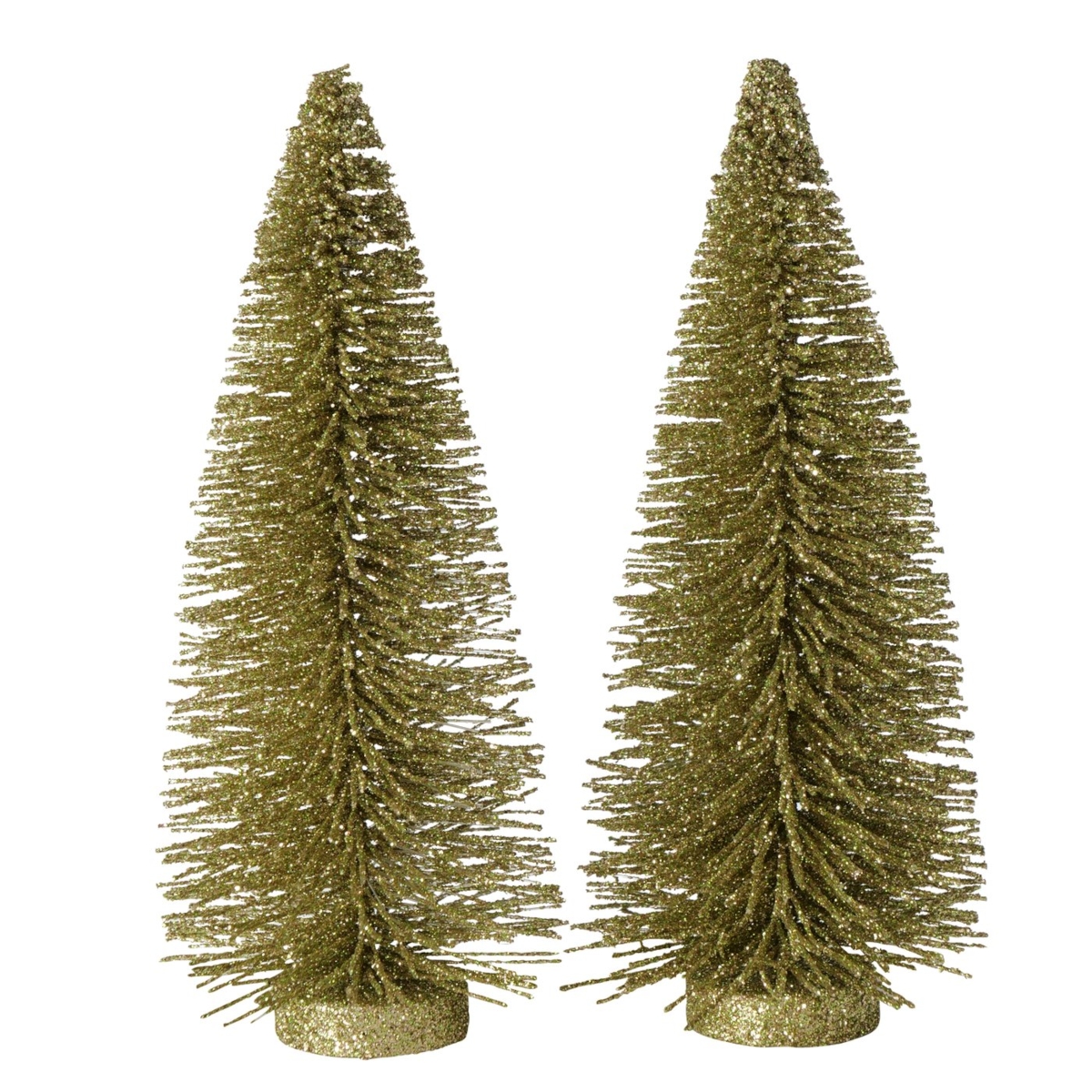 Boltze Glitzy Deko Weihnachtsbaum gold 15 cm 2tlg.