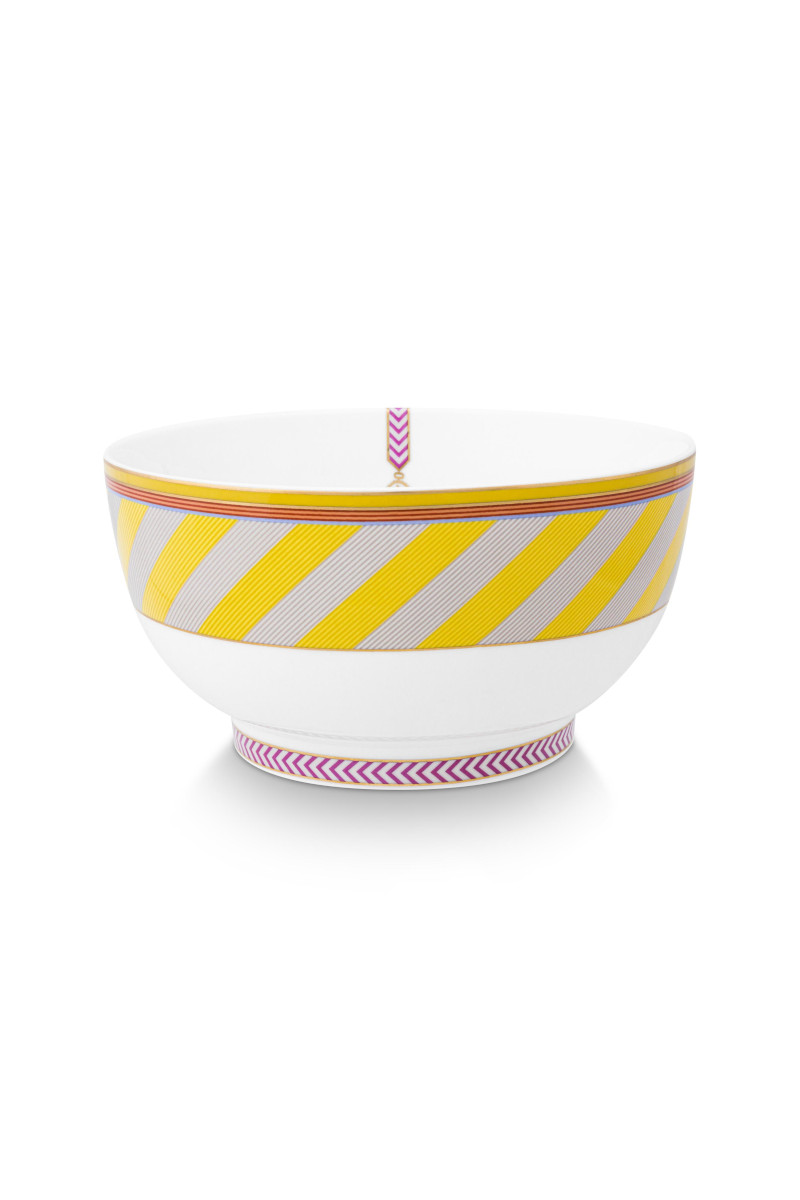 PIP STUDIO Chique Bowl Stripes gelb 20,5cm