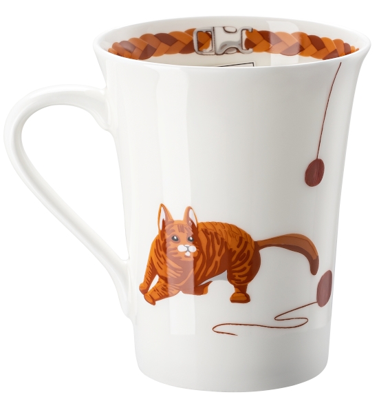 Hutschenreuther My Mug Katze - Hauskatze Becher mit Henkel 0,4 l