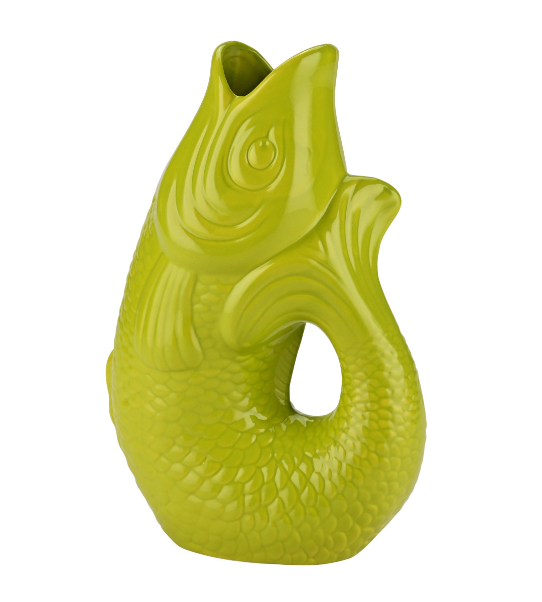 Giftcompany Monsieur Carafon Vase / Karaffe Fisch S lime 1,2l