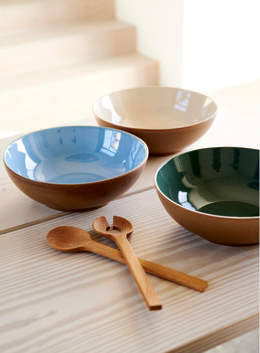 Bitz Salatbowl Wood/Sand 24 cm