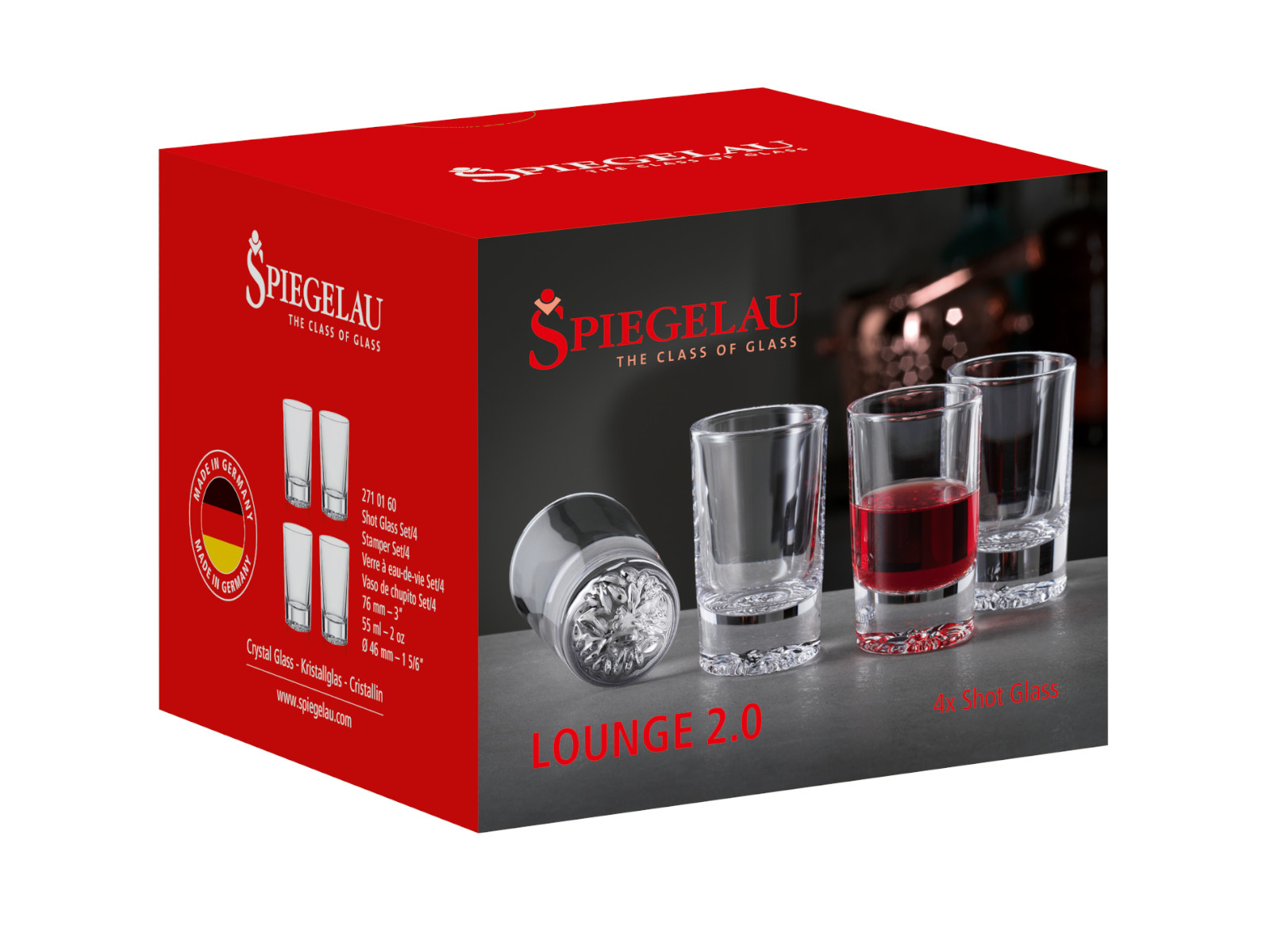 Spiegelau Lounge 2.0 Shot/Stamper Set 4tlg Freisteller 1