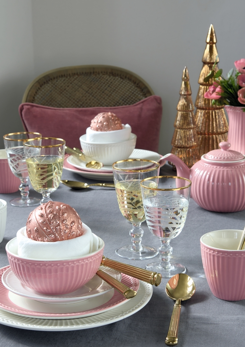 Greengate Alice Speiseteller dusty rose 26,5 cm Set6