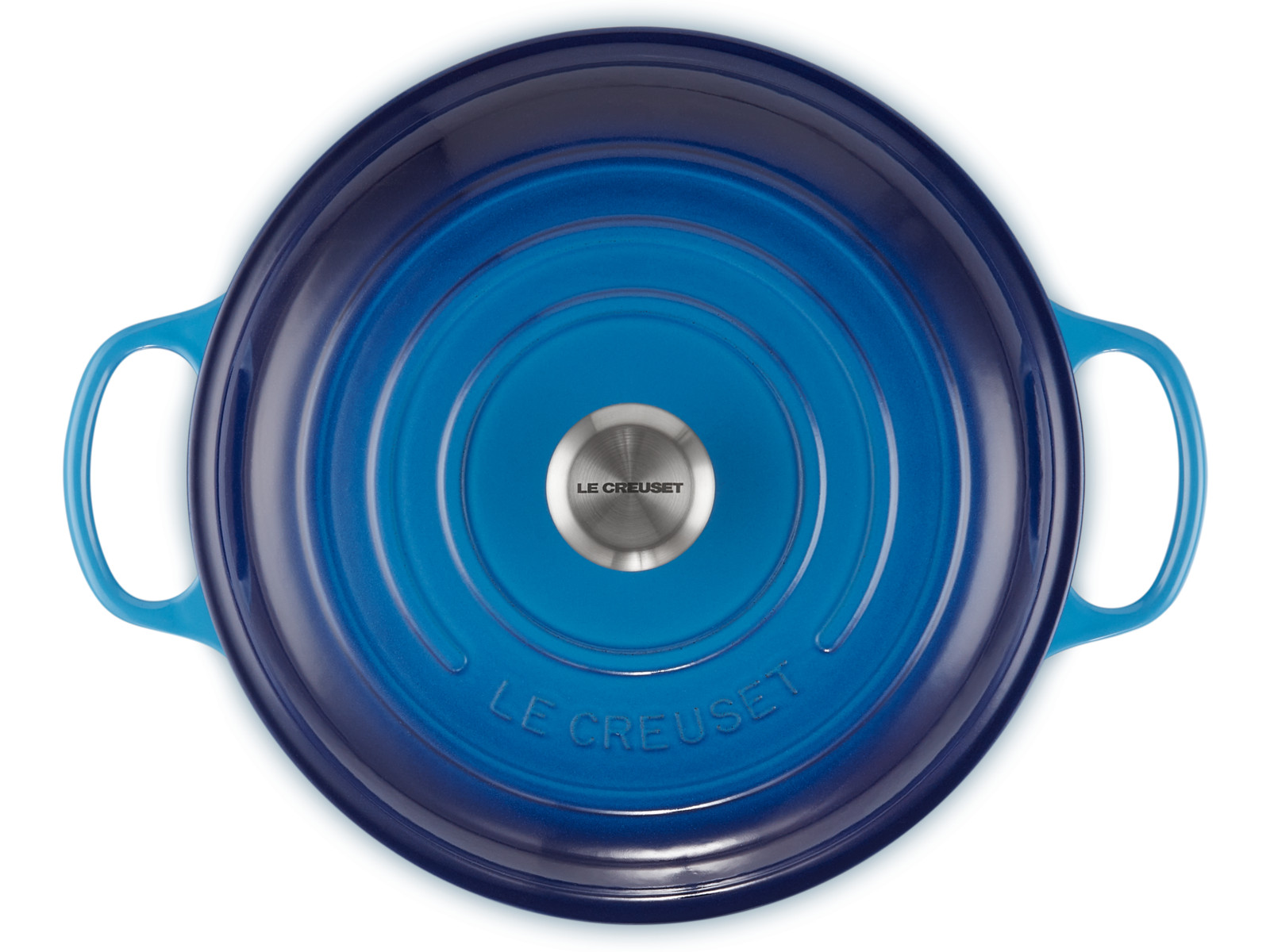 Le Creuset Gourmet-Profitopf Signature rund azure 30cm Freisteller 4