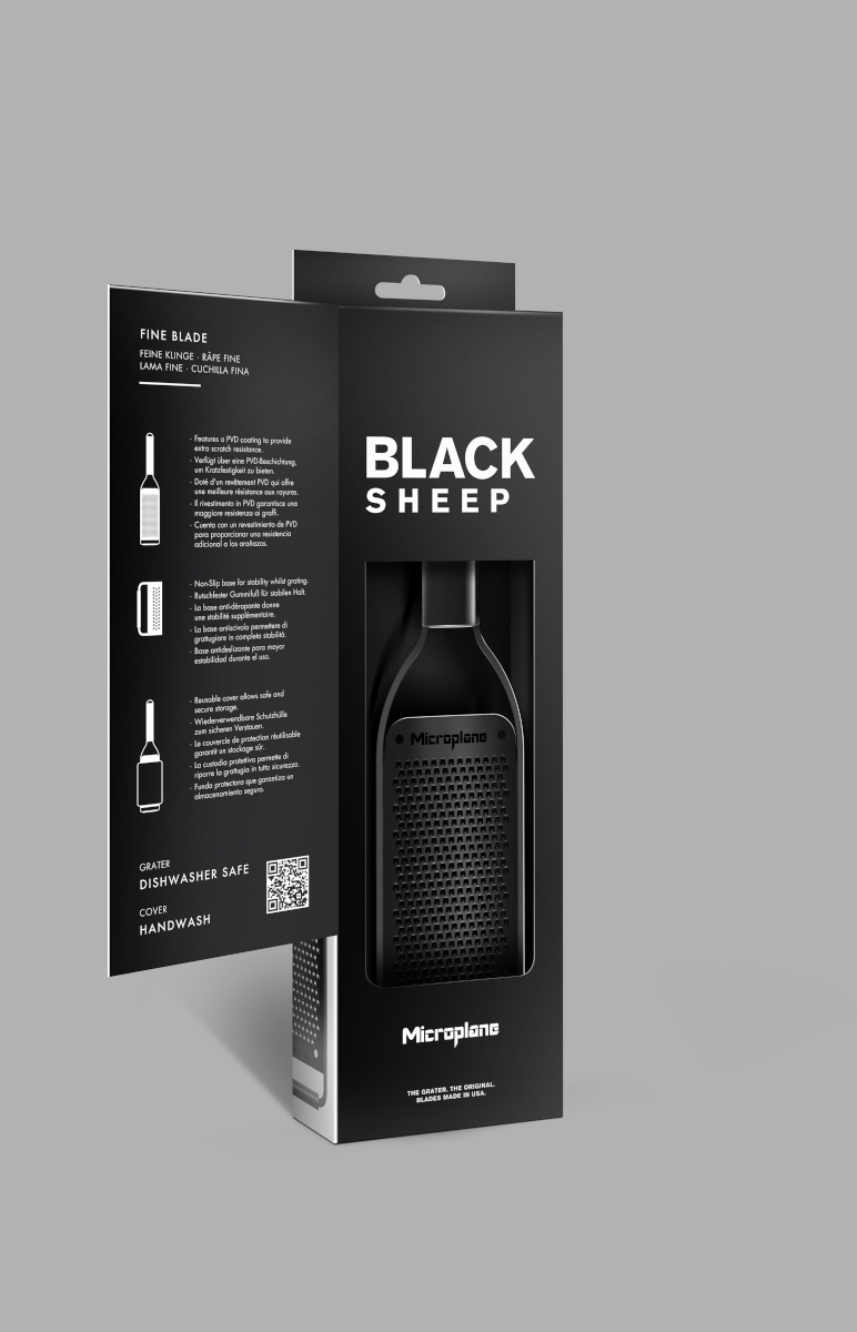 Microplane Black Sheep Serie Reibe fein schwarz Lifestyle 2