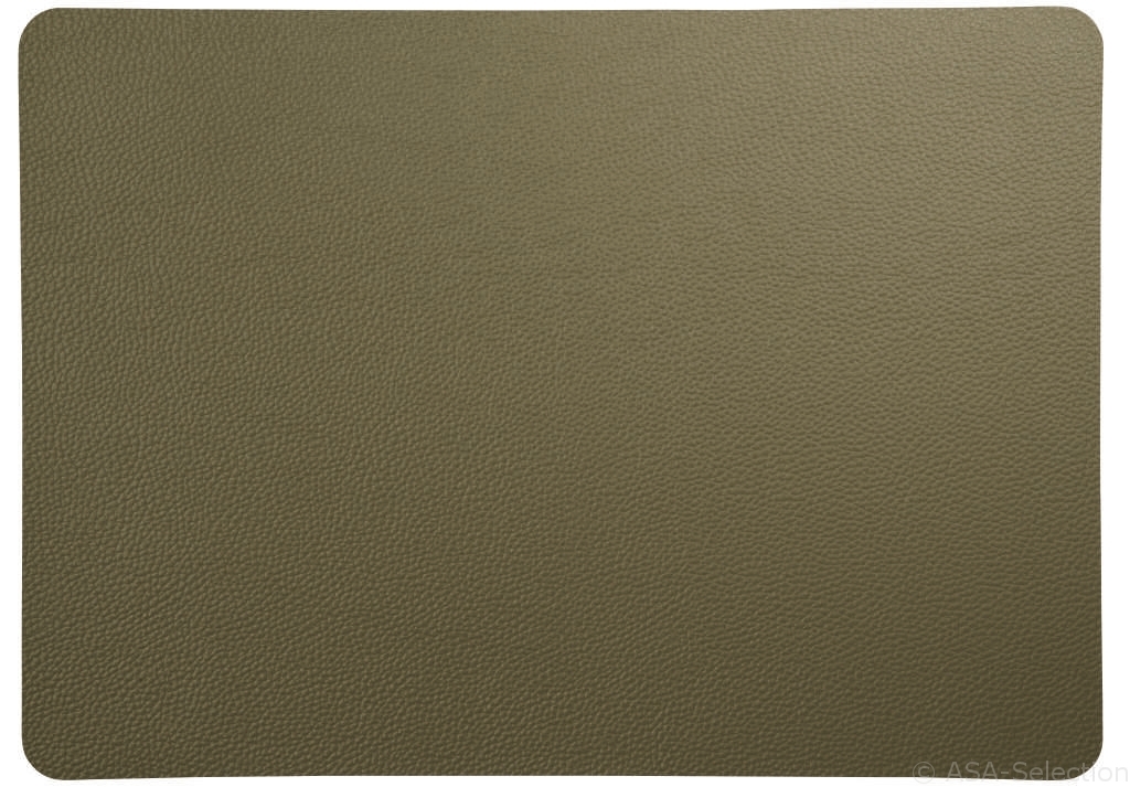 ASA Tischset Lederoptik rough olive 46 x 33 cm