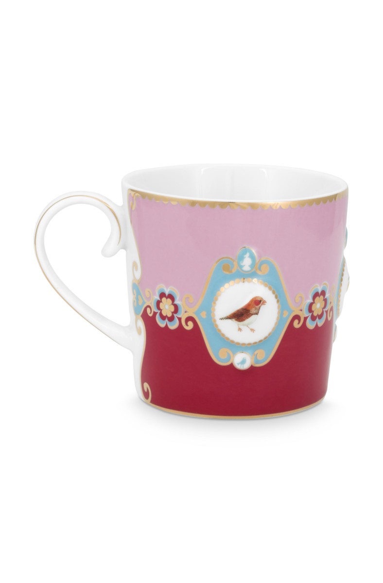 PIP STUDIO Love Birds Medaillon Tasse rot/Pink 150ml